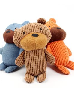 Pet corduroy teddy bear toy