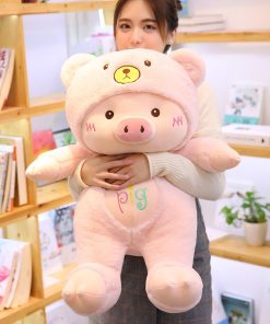 Pink Hat Pig Doll
