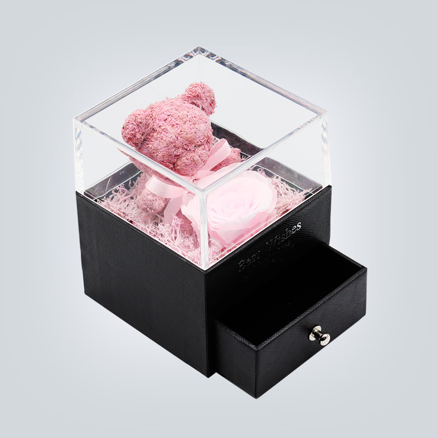 Teddy Bear Flower Jewelry Box Gift
