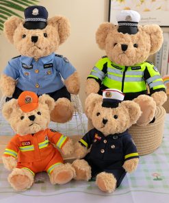 Giant police teddy Plush