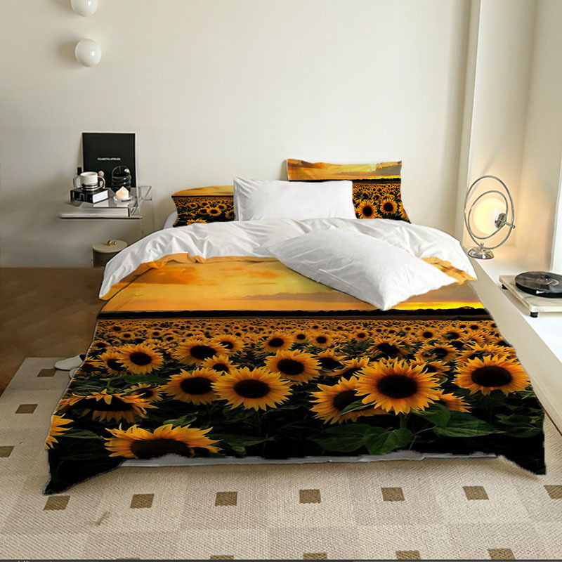 Sunflower Polyester Duvet Cover - Image 3