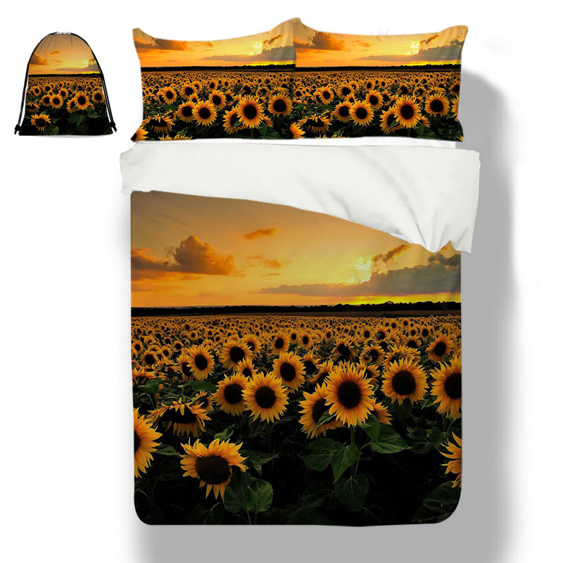 Sunflower Polyester Duvet Cover - Image 7
