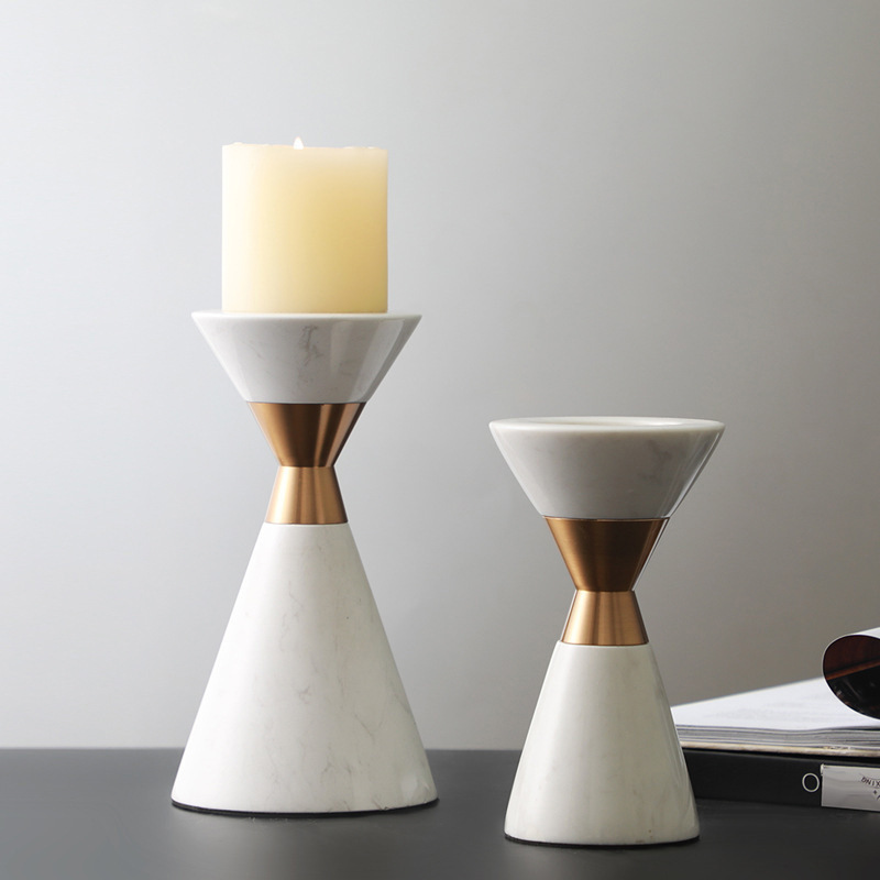 Metal Marble Candle Holder - Image 6