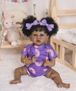 Biracial silicone doll